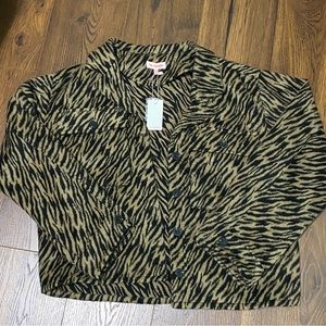 NWT Animal-Print Jacket MEDIUM